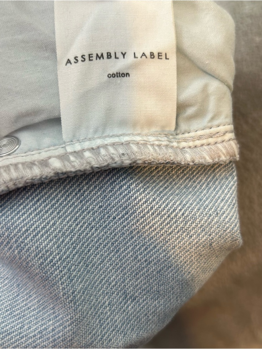 Assembly Label Jeans Straight Relaxed Fit Blue Denim Jeans Women’s Size 8 - Picture 15 of 16